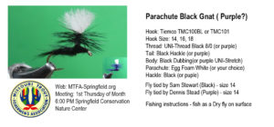 Parachute Black Gnat (Purple)